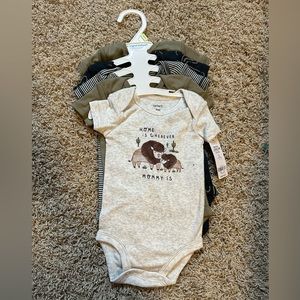 Carter’s bundle of five 3 month onesies